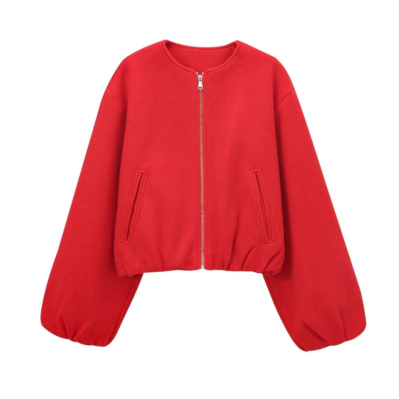 Weiche Bomberjacke im Damenbekleidungsdesign_voghion.com