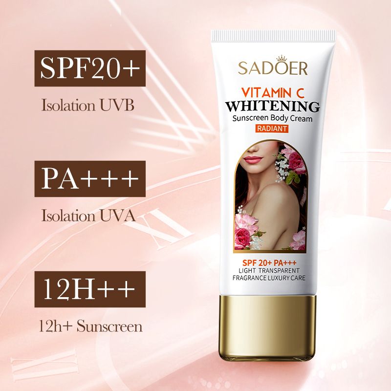 SADOERVC Sunscreen Whitening Body Makeup Cream For Unifying Tone And Brightening Skin_voghion.com