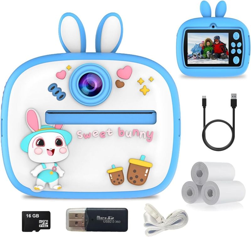 Sofortbildkamera für Kinder (Blau) von HTT Global_voghion.com