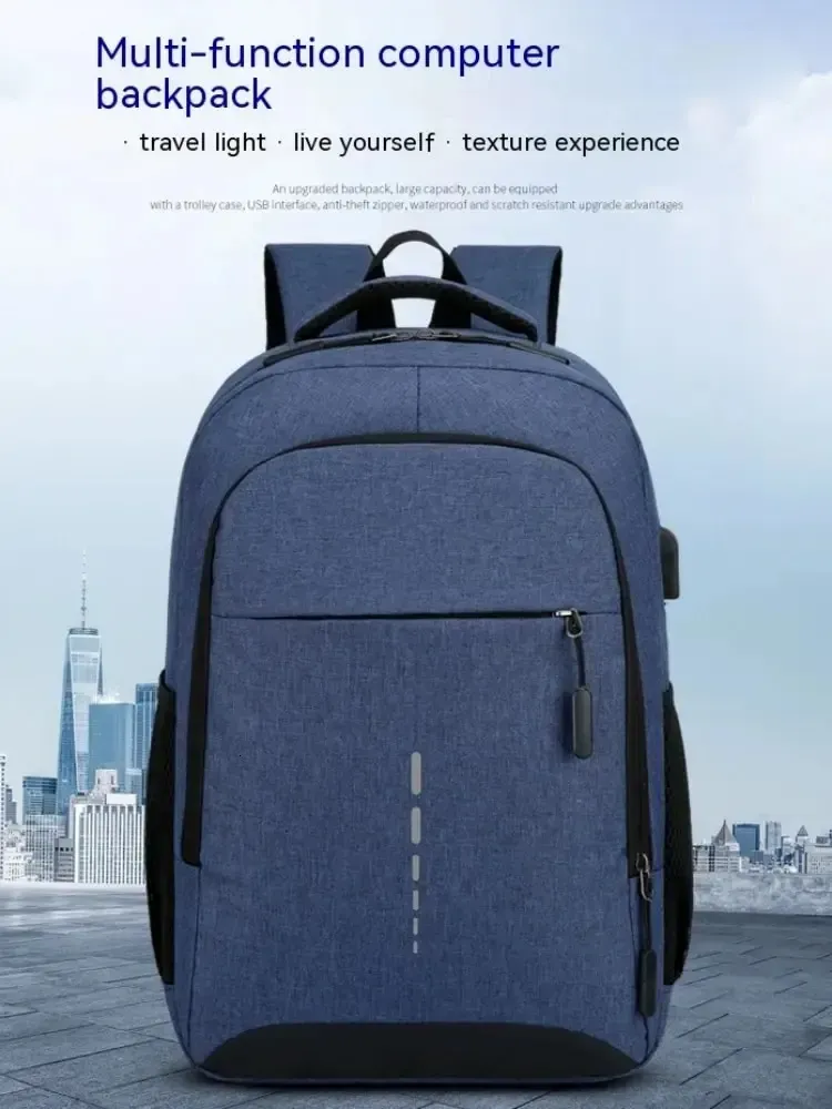 Zaino da uomo, grande capacità, semplice, alla moda, da viaggio, per studenti, borsa per computer 250514l_voghion.com