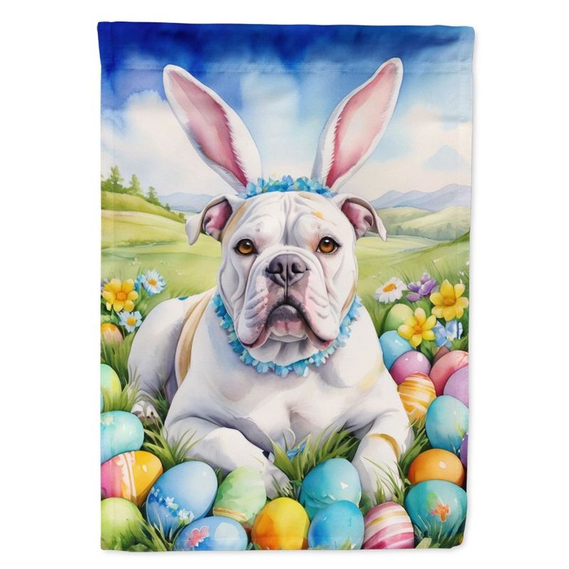 Flower Artwork Egg Flag Drative Flag Bulldog Garden Outside Banner Flag Patio Yard Garde Mailbox Hunt American Easter Yard Beds_voghion.com