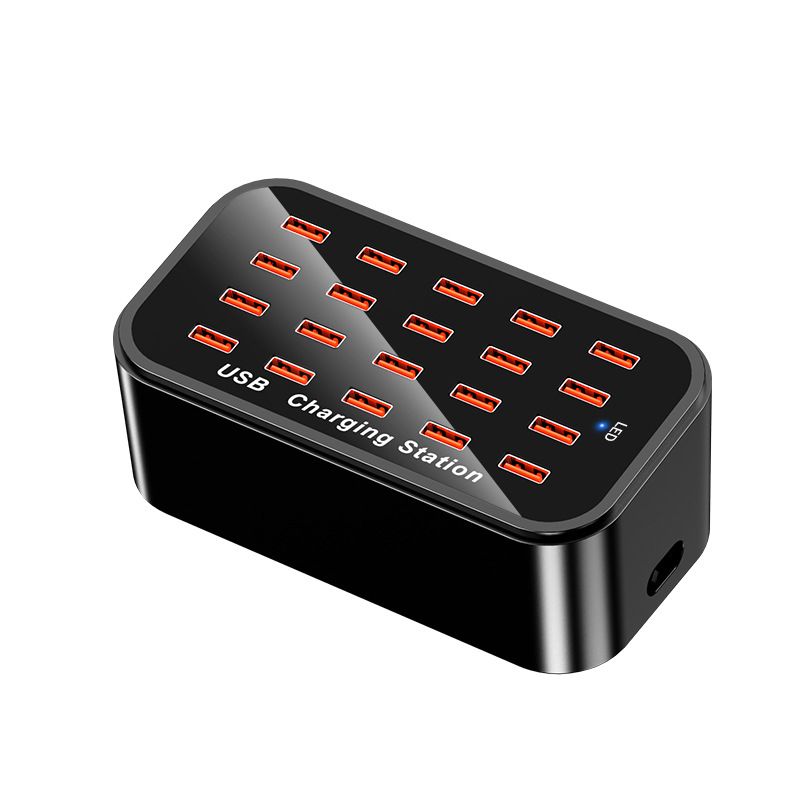 syct 20-Port USB Charger Multi-Port Mobile Phone Socket 100W High Power Desktop Charging Station_voghion.com