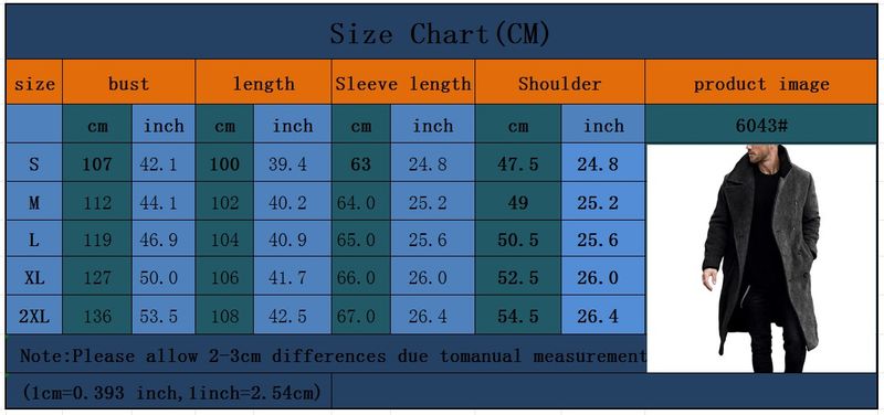 Pulse In Stock 23 Autumn Winter Men's Long Style Multi-color Multi-size Woolen Trench Coat European Version_voghion.com