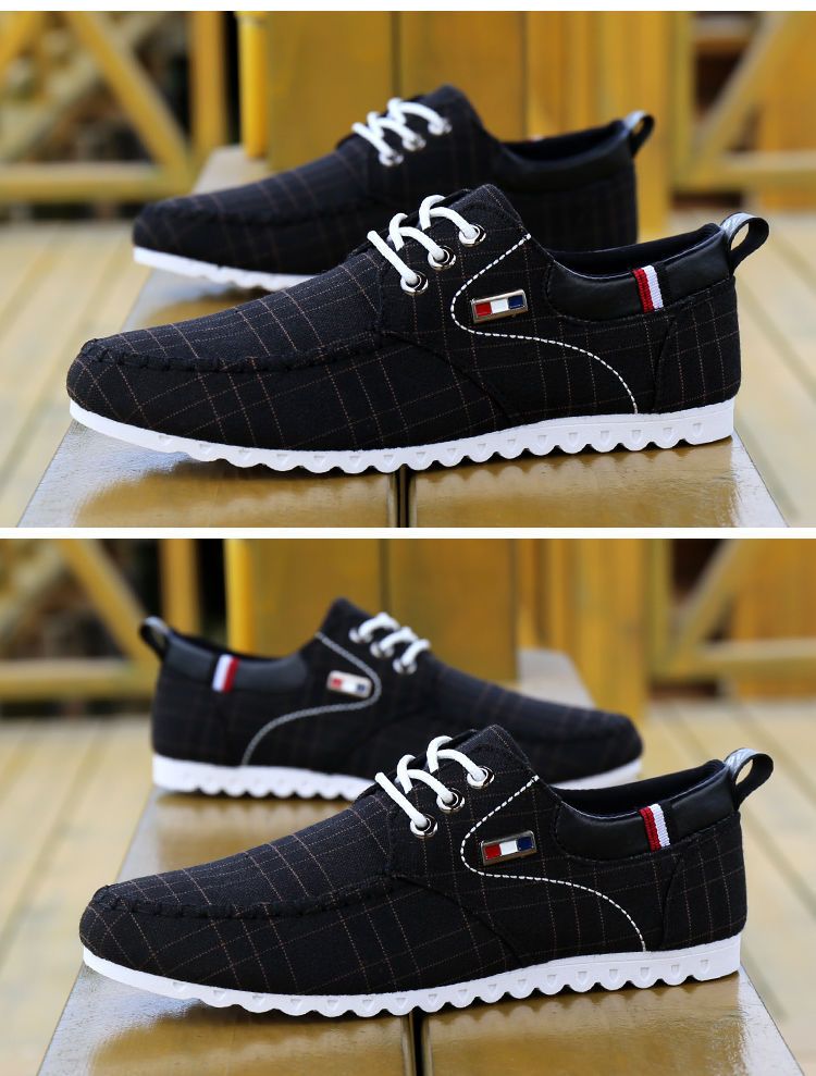 Sommar och höst andas gammalt tyg för män Casual Spring New Canvas Shoes_voghion.com