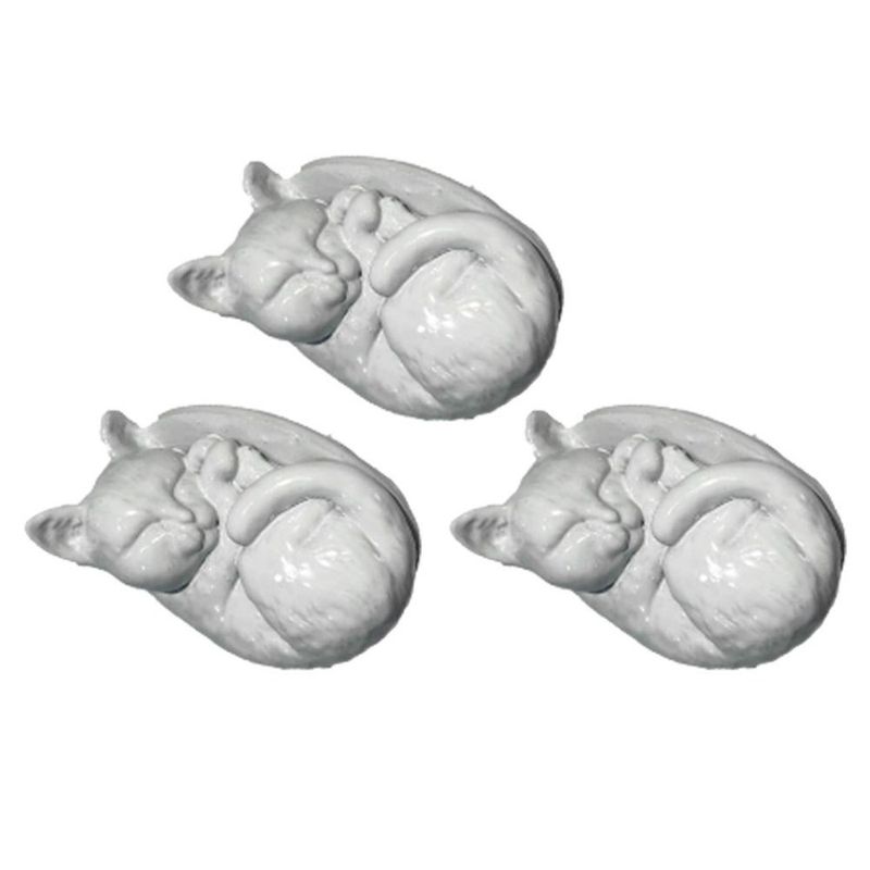 Knobs For Drawer Pcs Resin 3 Pulls Handles Cats Cupboard Sleeping Cabinet White Closet Dresser Wardrobe_voghion.com