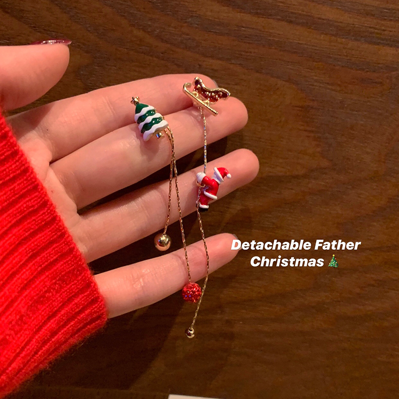 Pendientes de plata de ley VENUS, accesorios de moda para fiestas navideñas, pendientes colgantes para niñas y novias._voghion.com