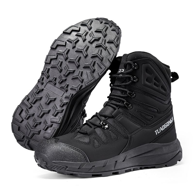 Herren Outdoor-Kletterschuhe Wanderstiefel Rutschfeste, verschleißfeste, wasserdichte, atmungsaktive Sportstiefel in großer Größe_voghion.com