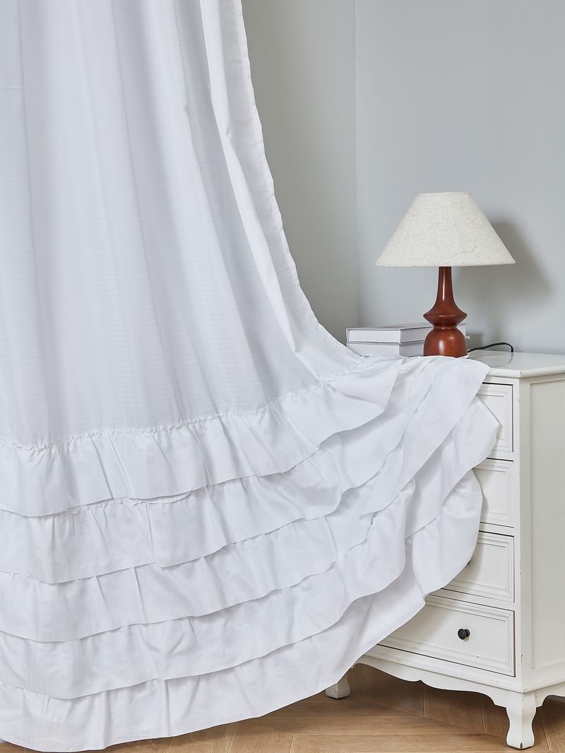 Cortinas semitransparentes modernas – cortinas de poliéster com babados para sala de estar (forro 100% blackout opcional, sem necessidade de furação, branco/prata/verde)_voghion.com