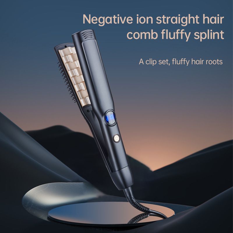 Neu Lockenstab Haarglätter Volumizing Elektrische Haar Wurzel Mais Seide Wellig Folie_voghion.com