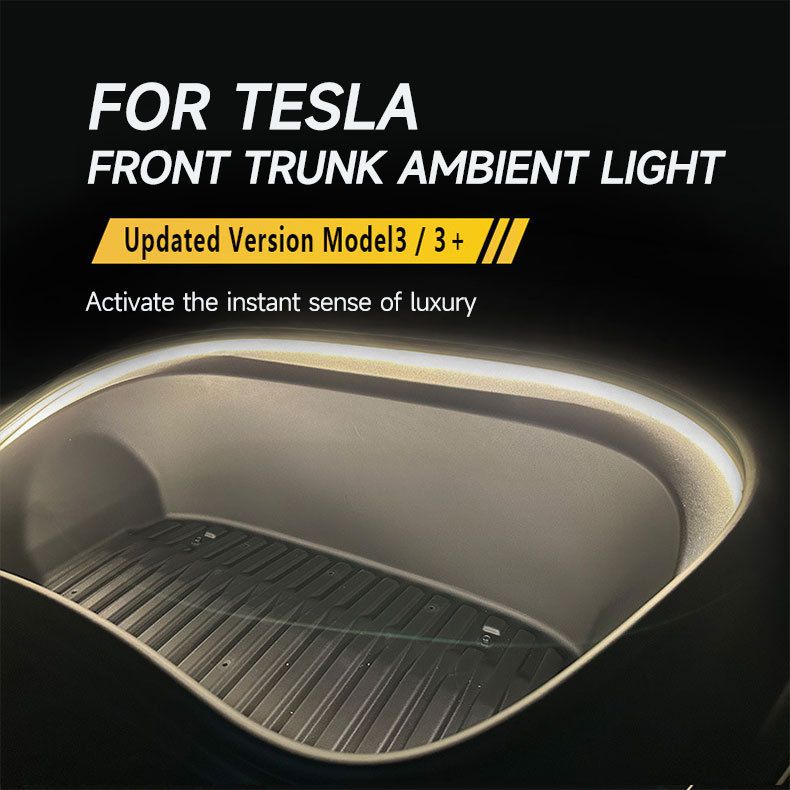 Sopii Tesla-malliin3 3+ takatavaravalon valonauhakoristelu Tesla-tarvikkeet rikkomaton asennus_voghion.com