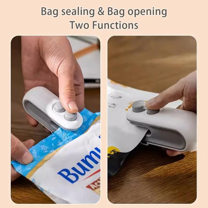 2-in-1 Rechargeable Mini Snack Bag Sealer With Cutter Heat Vacuum Sealer For Fresh Food Storage_voghion.com
