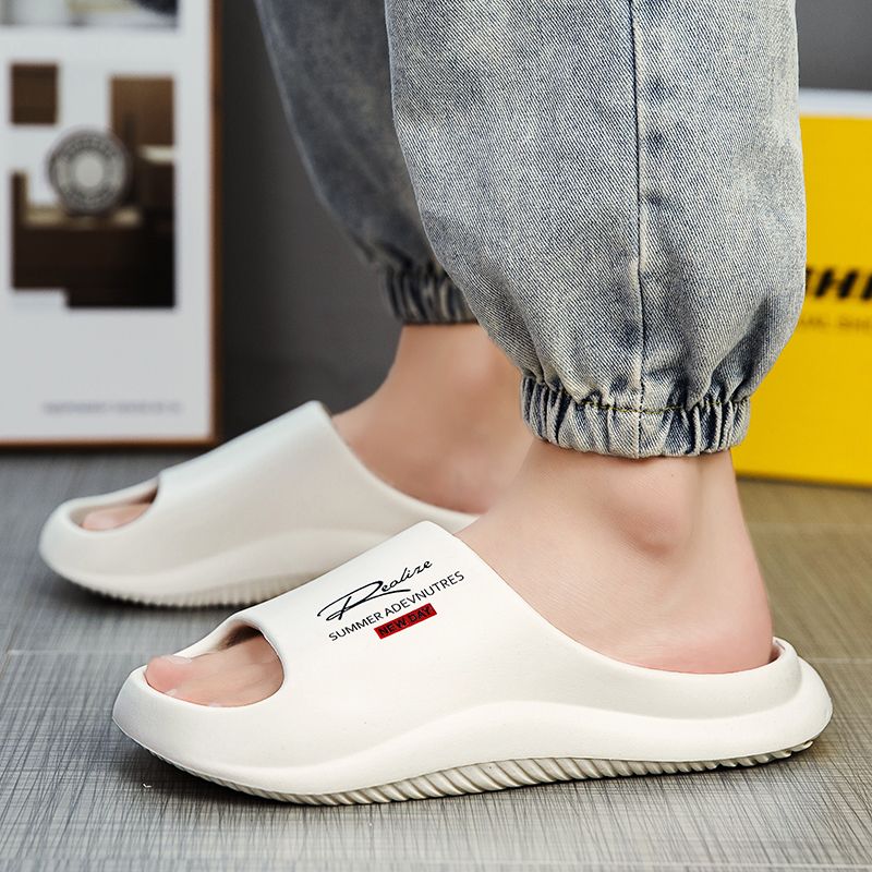 Couple Style Slippers for Men's Summer Casual Sandals with A Straight Line Design_voghion.com