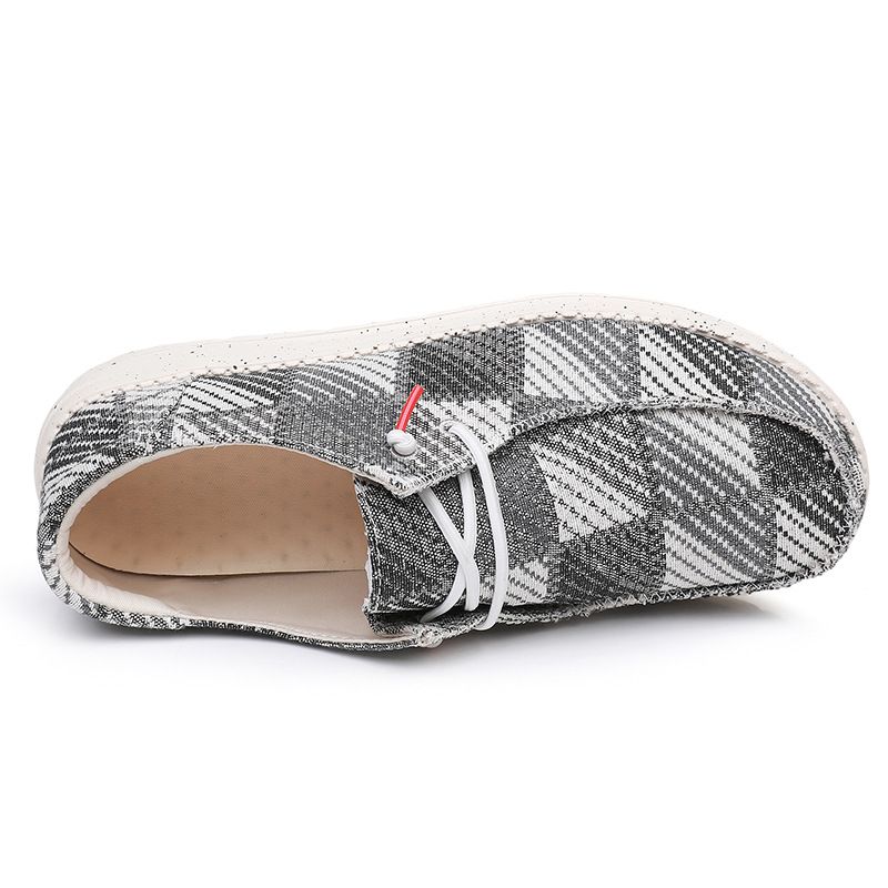 Casual shoes men's flat covered canvas shoes_voghion.com