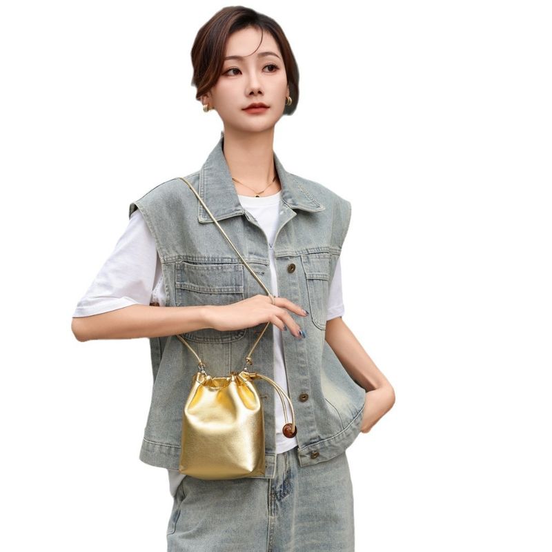 Oryginalna skórzana damska modna, uniwersalna, modna torebka na ramię typu crossbody w kształcie chmury, wykwintna torebka z krowiej skóry, mała torebka na telefon_voghion.com