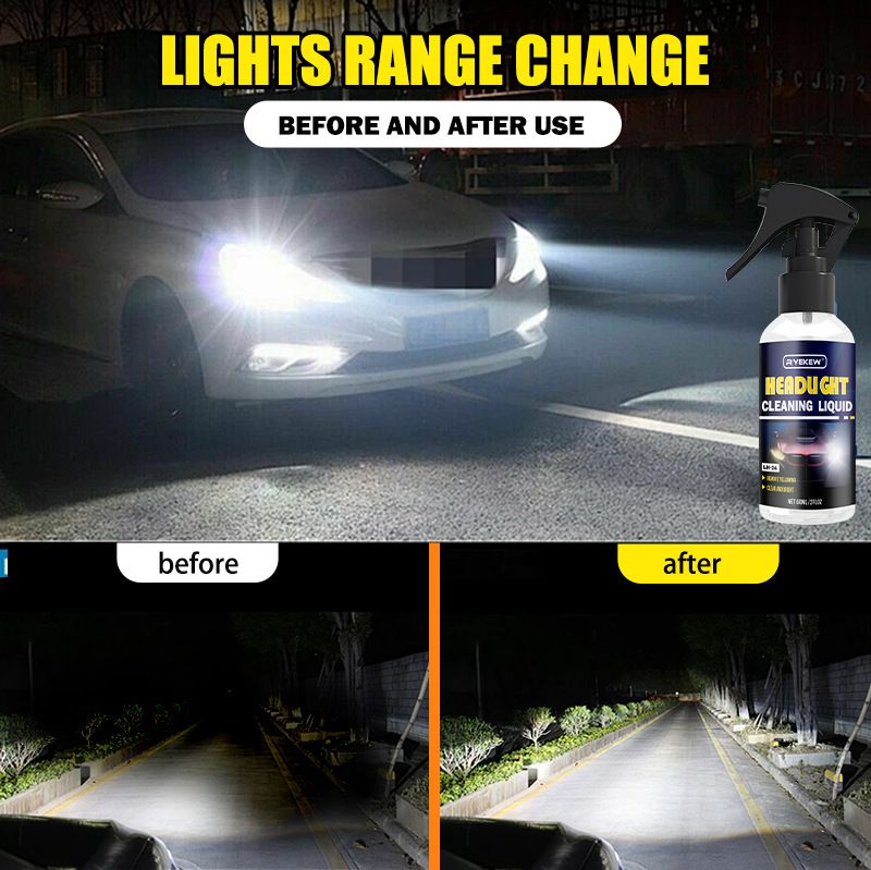 Ryekew Cleaning And Refurbishing Agent Scratch Yellowing Tool Car Headlight Repair Liquid_voghion.com