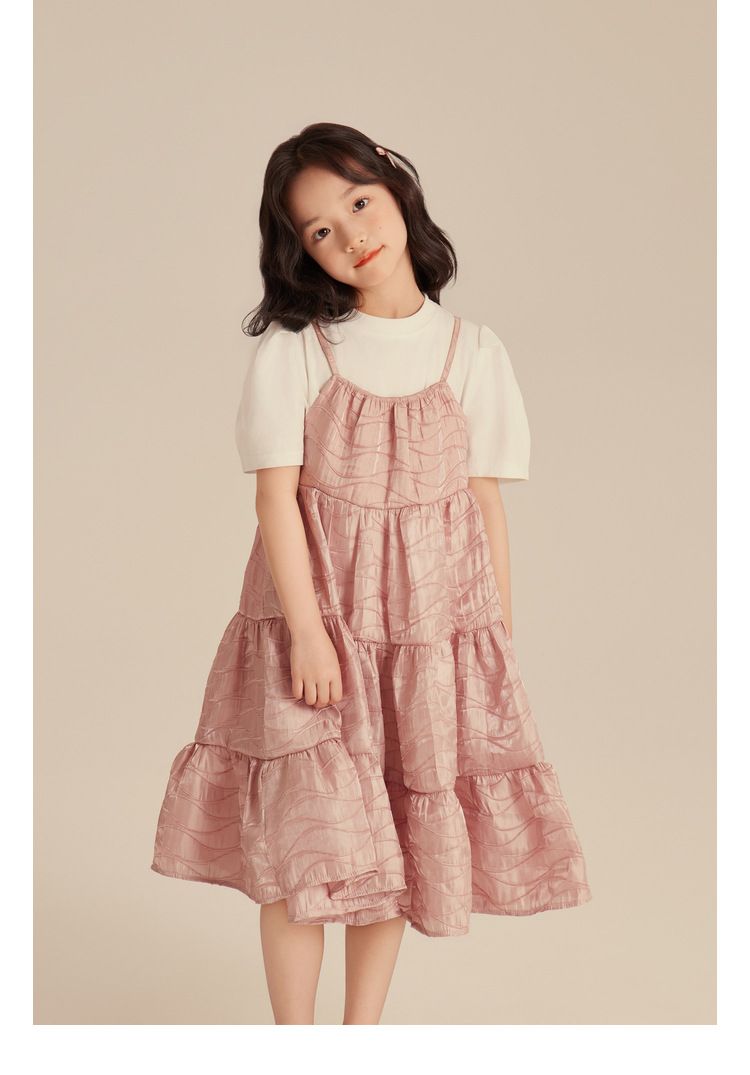 Gonna con bretelle per bambine, gonna da principessa, dolce ragazza, alla moda e con temperamento_voghion.com