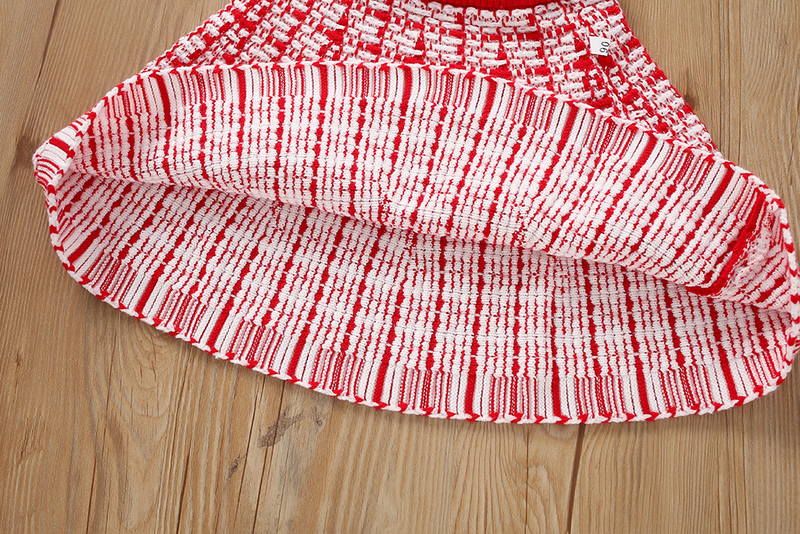 Girls' Sweater Set Foreign Style Small Fragrance Children's Clothing Red Knit Children Fashion Two-piece Set_voghion.com