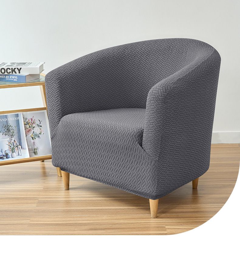 Copripoltrona elasticizzato in jacquard con sezione a T – Copribraccio rotondo antiscivolo e protezione per lo stand, copridivano elastico antiscivolo antipolvere_voghion.com