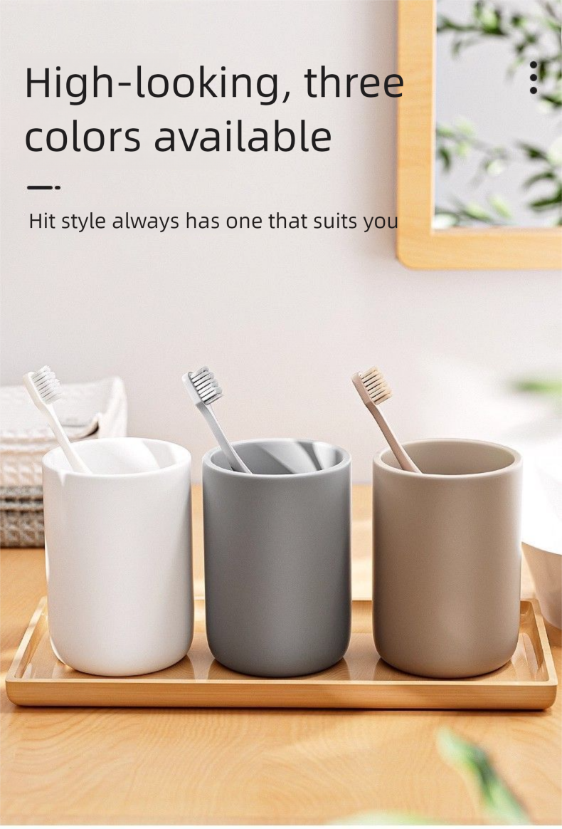 Collutorio semplice di alto valore Spazzolino da denti per uso domestico Coppia Cilindro per denti creativo Tazza per studenti Dormitorio_voghion.com