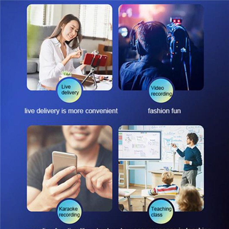 Wireless 3.5mm Lavalier Lapel Microphone Bluetooth Mini Mic For Camera Phone UK_voghion.com