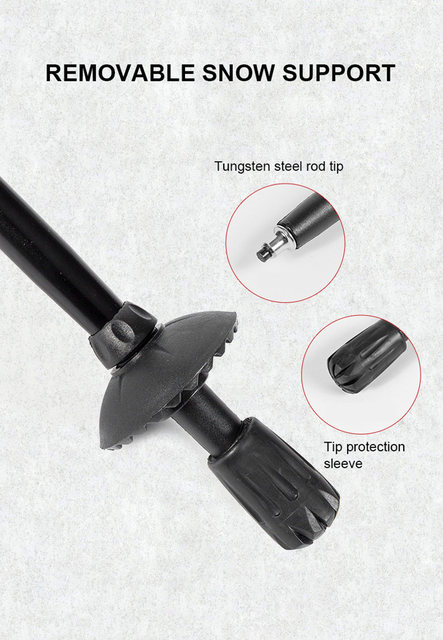 Ultralight Folding Multifunction Trekking Pole Portable Anti Shock Alpenstock Snow Walking Outdoor Climbing Hiking Stick_voghion.com