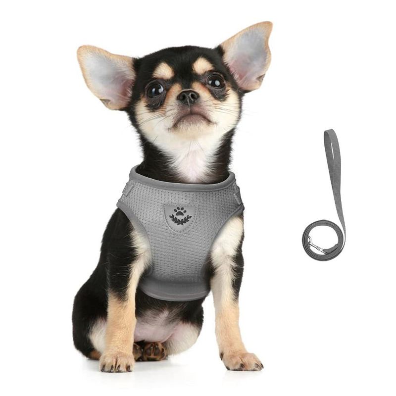 New Harness Vest Style Leash Reflective Breathable Mesh Dog Collar Pet Supplies_voghion.com