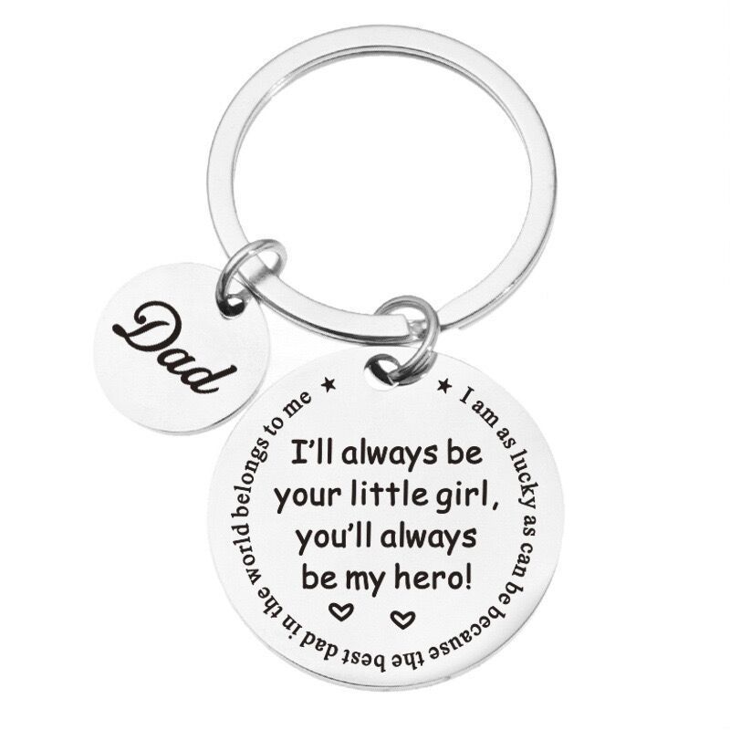 Father's Day Gift DAD Son Gift Family Keychain Pendant_voghion.com