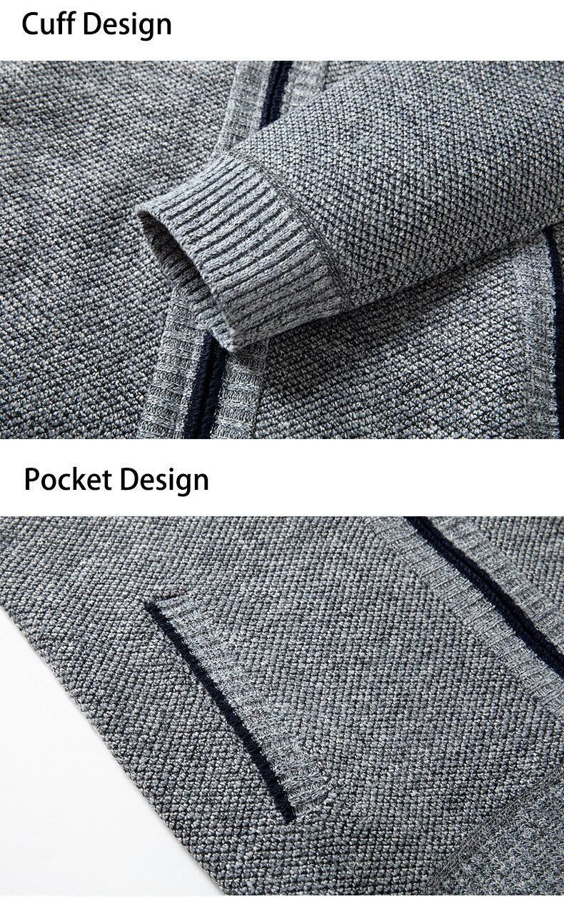 "Herren-Strickjacke mit Fleecefutter – Übergroßer Winterpullover mit Stehkragen (M-3XL, 12 Farben)"_voghion.com