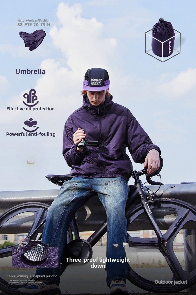 2025 Herbst und Winter Drei-proof Licht Unten Jacke Warme Einfarbig Jacke Männer_voghion.com