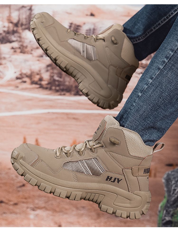 Zees Cross-Border Plus Size Spezialkräfte Militär Russische Feld Wüste Verschleißfeste Trainings-Kampfstiefel Outdoor Wandern_voghion.com