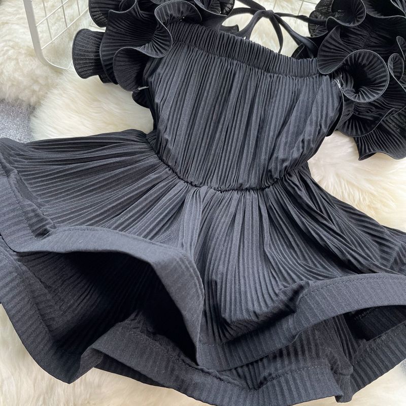Damenbekleidung Modische und einzigartige Oberteile für Damen im Frühling und Herbst, neue Styles 1 Design-Sinn, gerüschter, plissierter Hemdtrend mit Bindegürtel in der Taille_voghion.com