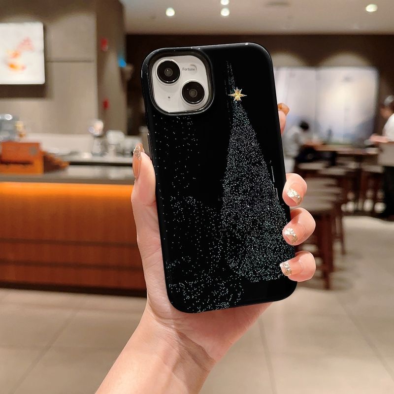 50455555550<=3 Starlight Christmas Tree Compatible With 16 Phone Case 15 Pro Max Film 14 Stand 13 Two-in-One 12_voghion.com