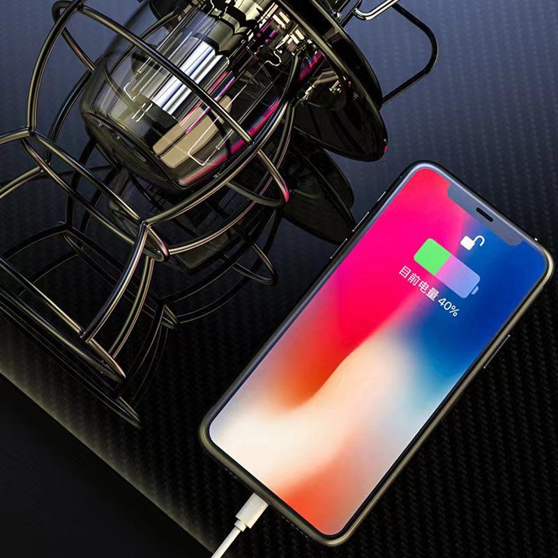 Cross-Border Retro Outdoor Multi-Functional Camping USB Rechargeable Emergency Lighting Handheld Lantern_voghion.com