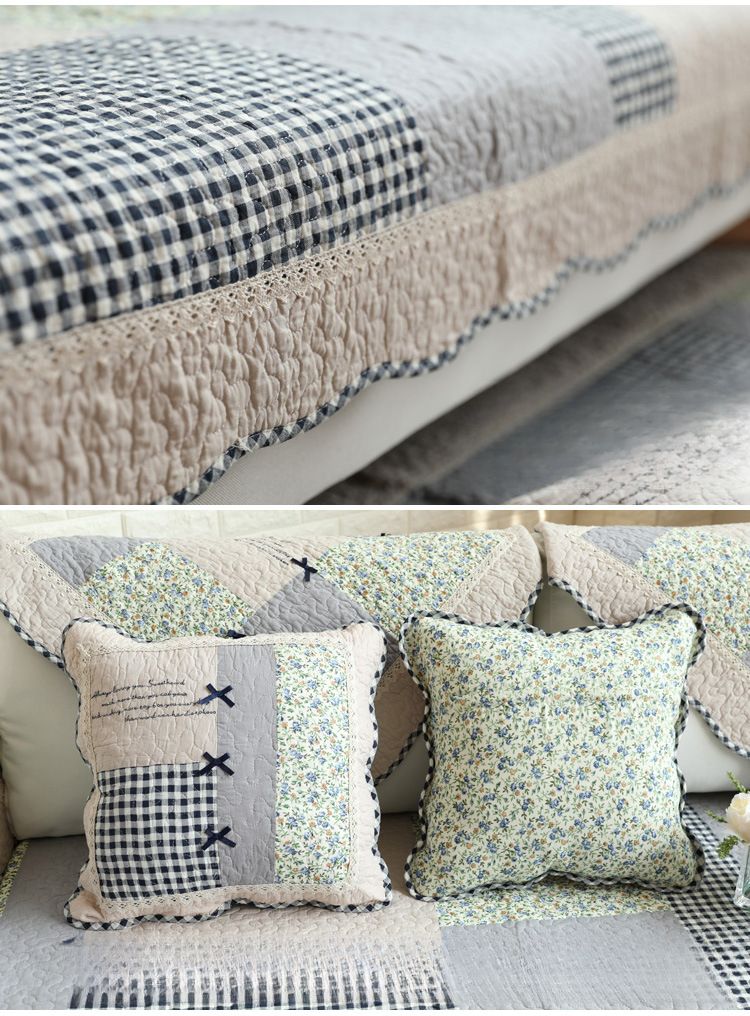 Set divano universale per tutte le stagioni con cuscino antiscivolo lavabile in puro cotone_voghion.com