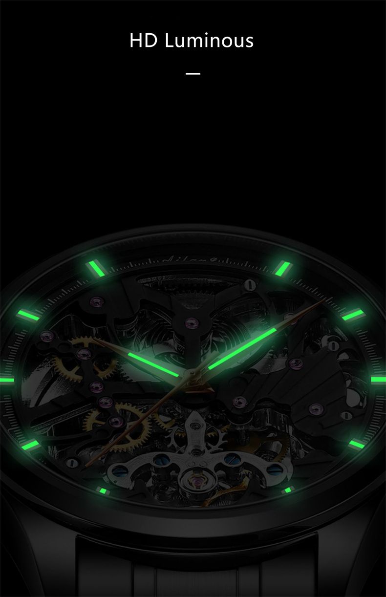 AILANG 2025 New Design Top Brand Luxury Fashion Automatic Man Watch Skeleton Mechanical Watches Mens Luminous Wristwatch Reloj_voghion.com