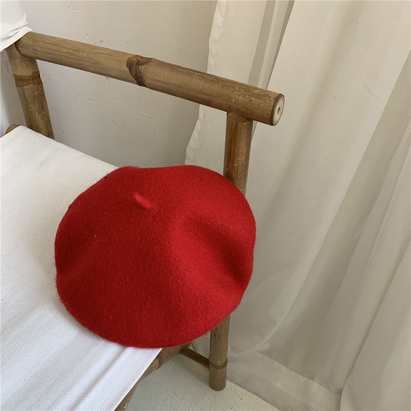 Neuheiten Elegante Wolle Künstler Maler Neue Winter Klassische Heiße Frauen Mädchen Weibliche Verdickte Woll Französisch Hut Baskenmütze Kappe Gorros_voghion.com
