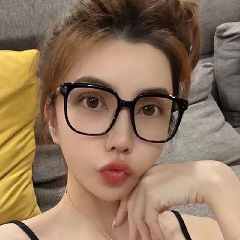 Ochelari de vedere mari anti-albastru la modă pentru femei și bărbați, lentile transparente, ochelari optici neregulați, ramă_voghion.com