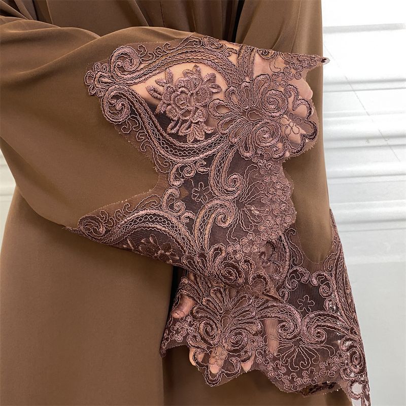 Yeni Müslüman Abaya Elbise Dubai Uzun Kadın Abiye Elbise Fas Kaftanı Anne Ön Fermuarlı Nida Tasarım Kadın Elbisesi Türk Elbiseleri_voghion.com