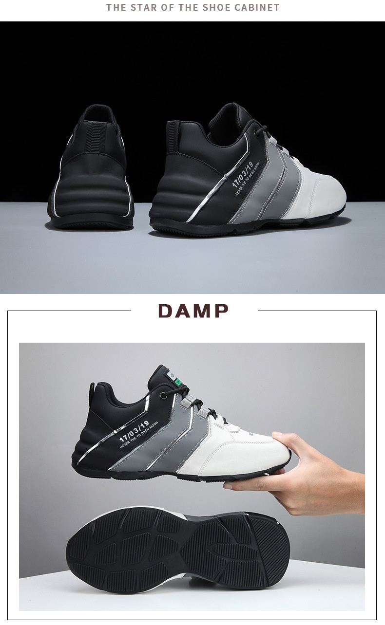 Man Vandringskor Löparskor Arbetsskor Att Rengöra Sneakers Skor Sneakers Syntetiskt Slitstarkt Enkla_voghion.com