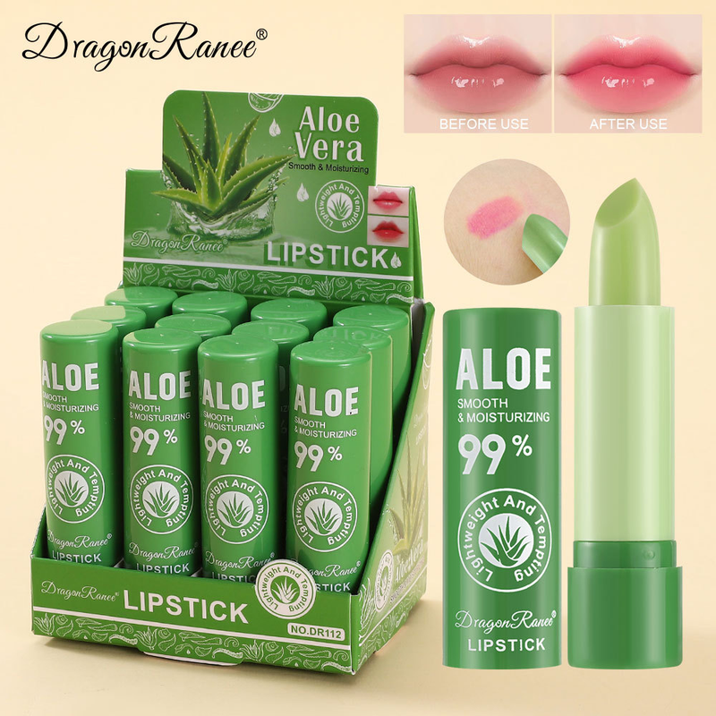 Balsamo labbra cangiante da donna - Idratante e idratante, dona volume alle labbra, tinta attivata dalla temperatura, rossetto all'aloe profumato alla frutta_voghion.com
