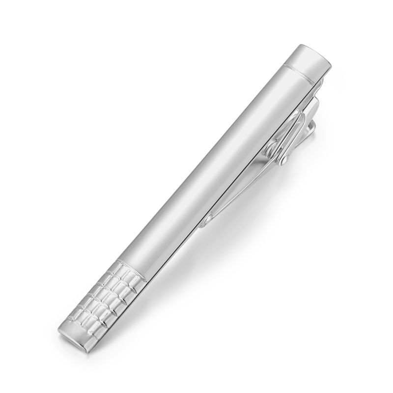 Gold- und silberfarben mit Messinglaser für formelle Krawattenklammern für Herren_voghion.com