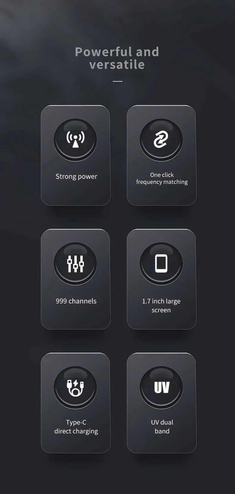 Lepsza jakość Baofeng UV-5R Ulepszona krótkofalówka dalekiego zasięgu UV-17R Walkie-talkie dla dorosłych Wodoodporna dwupasmowa ładowarka USB 999_voghion.com