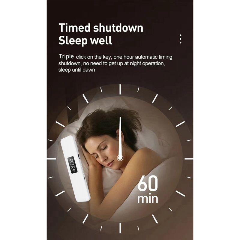 Under Pillow Bluetooth Bone Conduction Sound Box Rechargeable Wireless Stereo Soundbar White Noise Speaker_voghion.com