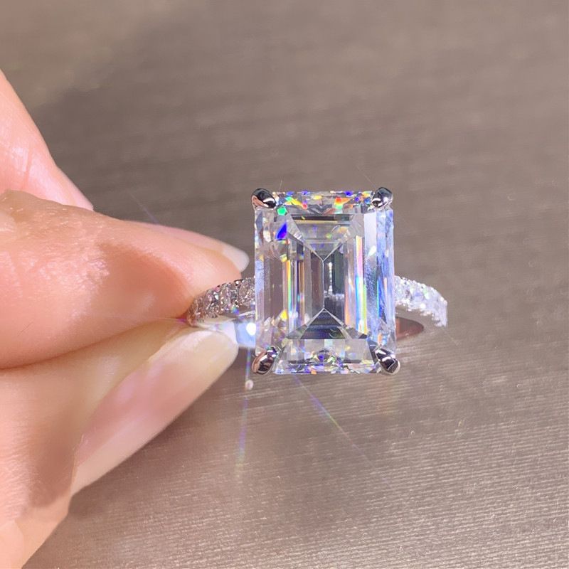 Cao Shis neues Accessoire 10 * 12 Princess Square Simulated Diamond Rin, modischer und vielseitiger Rock Suar Weddin_voghion.com
