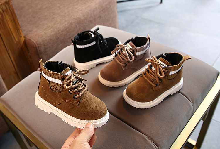 2023 Autunno/Inverno Single Boys' Cotton Martin Girls' Low Top B, Suola morbida per bambini Snow_voghion.com