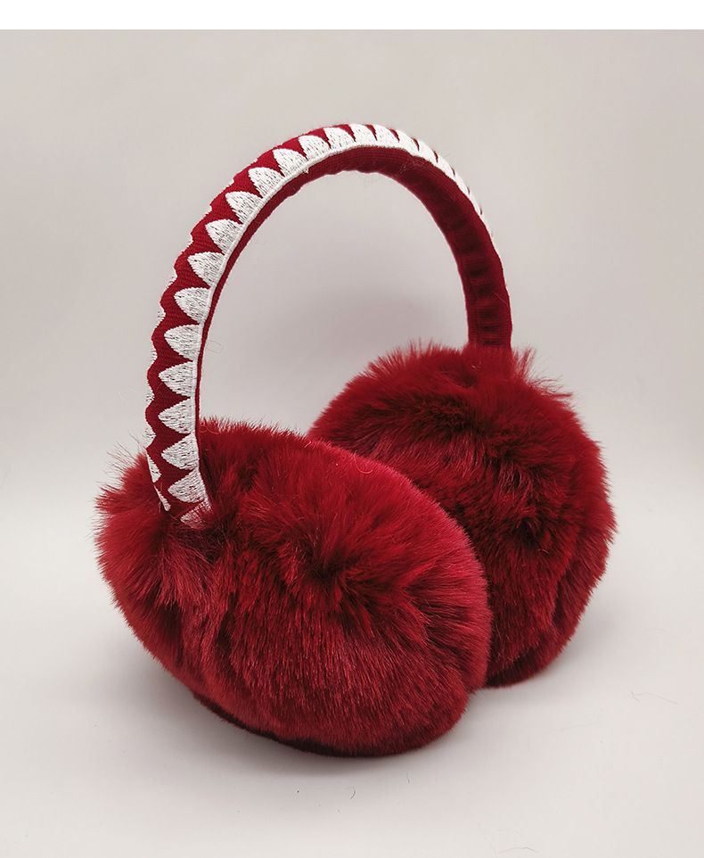New Winter Rabbit Warmers Protection Anti-Freeze Fur Covers European And American Style Women's Plush Cold-Proof Ear_voghion.com