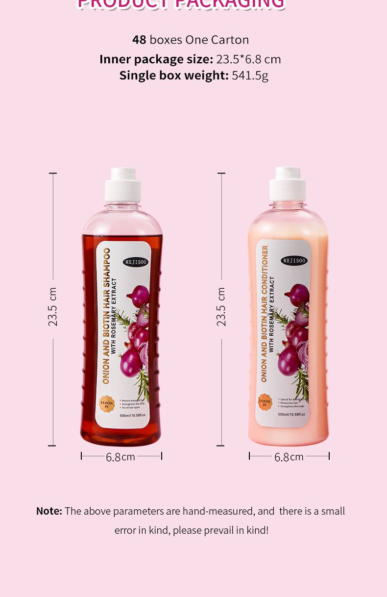 MEJISOO Zwiebel-Biotin- und Rosmarin-Shampoo 500 ml – Natürliches Haarwuchs-Shampoo für Frauen, sulfatfrei und feuchtigkeitsspendend mit Zwiebelextrakt, Rosmarinöl_voghion.com