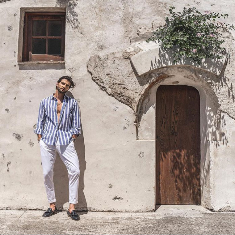 Ironclad Gent 2025 Hawaiian Mehrfarbig Atmungsaktiv Gestreift Dünn Herren Strand Casual Langarmhemd_voghion.com