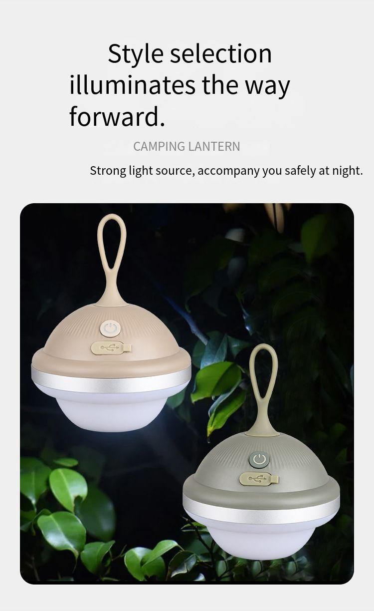 Outdoor LED Atmosphäre wiederaufladbare tragbare wasserdichte Camping Nachtlicht Laterne Zelt_voghion.com
