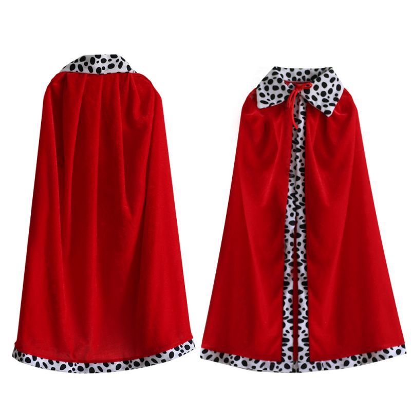 Jungen König Roten Mantel Für Erwachsene Kinder Prinz Robe Krone Samt Cape Kinder Geburtstag Halloween Party Cosplay Kostüm Zubehör_voghion.com